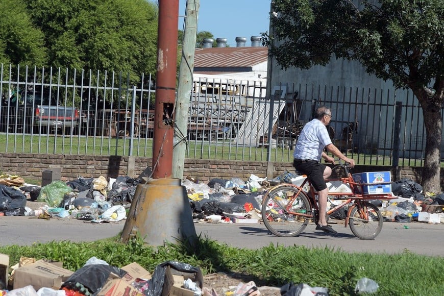 Un microbasural en Av. Peñaloza y Larrea. Crédito: Guillermo Di Salvatore