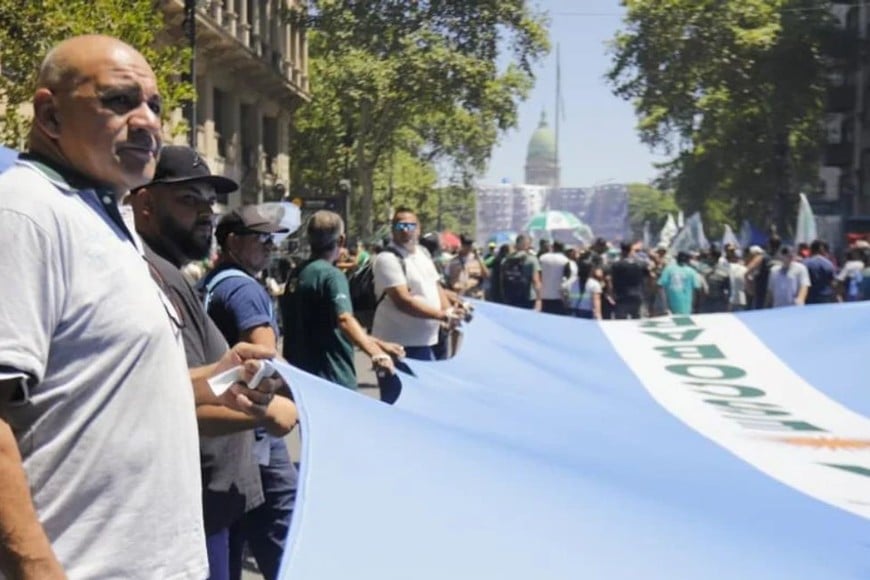 Imagen ilustrativa. Manifestaciones en inmediaciones del Congreso.