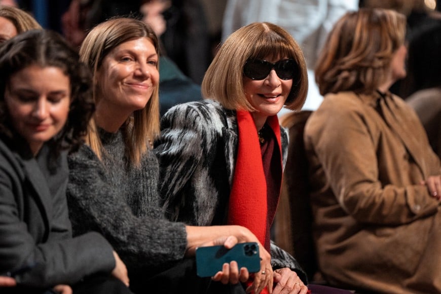Anna Wintour, the former editor-in-chief of Vogue, attends the Fall 2026 Ralph Lauren show during New York Fashion Week in New York City, U.S., February 10, 2026. REUTERS/Angelina Katsanis
