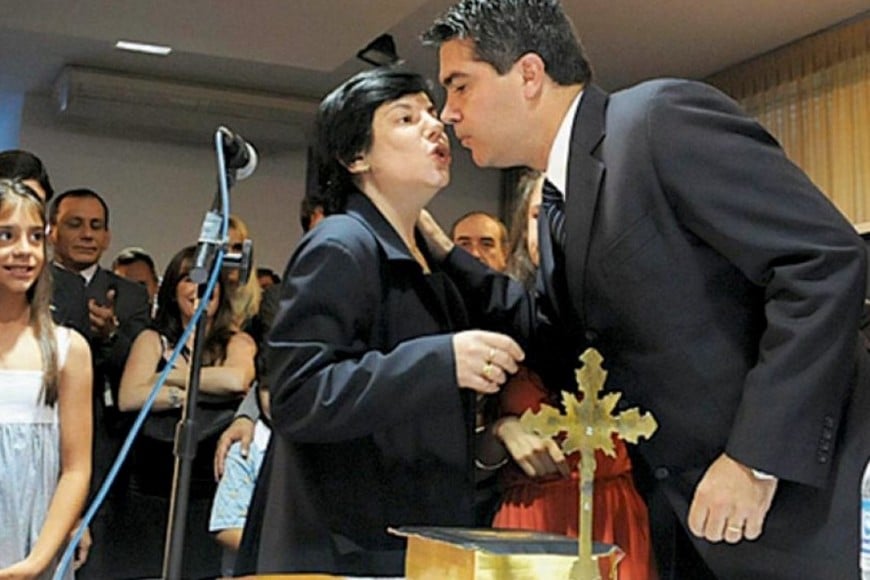 Sandra Mendoza y Jorge Capitanich se casaron en 1994