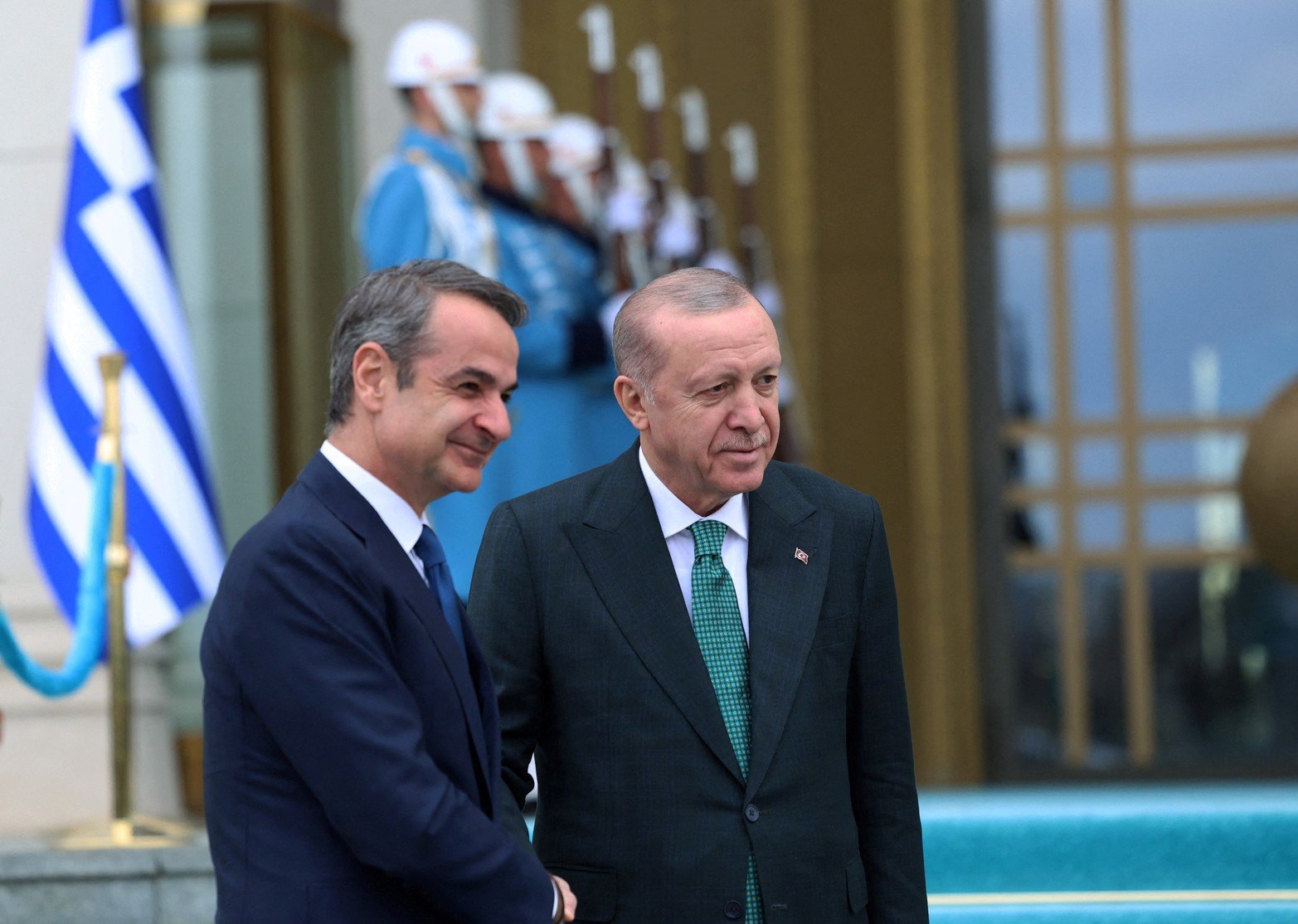 El presidente de Turquía, Tayyip Erdogan, se reúne con el primer ministro griego, Kyriakos Mitsotakis Créditos: REUTERS 