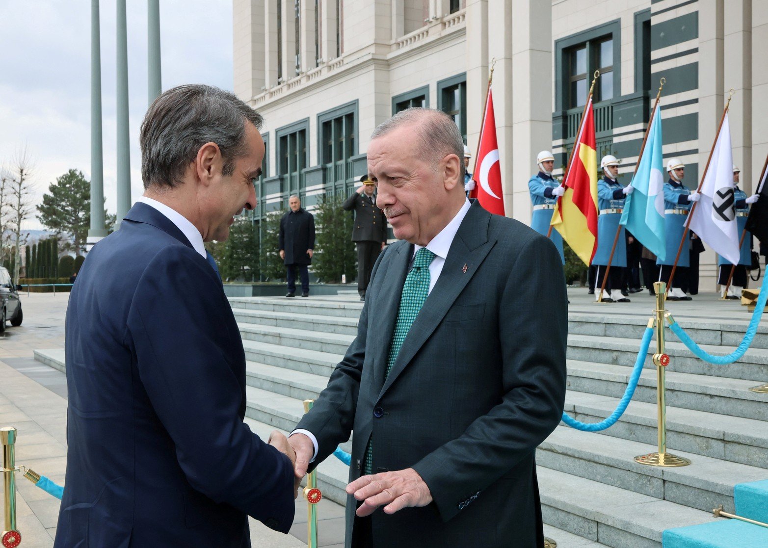 El presidente de Turquía, Tayyip Erdogan, se reúne con el primer ministro griego, Kyriakos Mitsotakis Créditos: REUTERS 