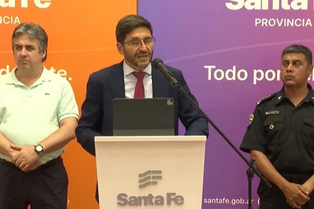 Pullaro este miércoles en conferencia de prensa.