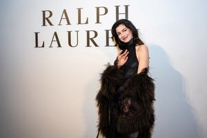 Anne Hathaway arrives to the Ralph Lauren Fall 2026 show during New York Fashion Week in New York City, U.S., February 10, 2026. REUTERS/Angelina Katsanis