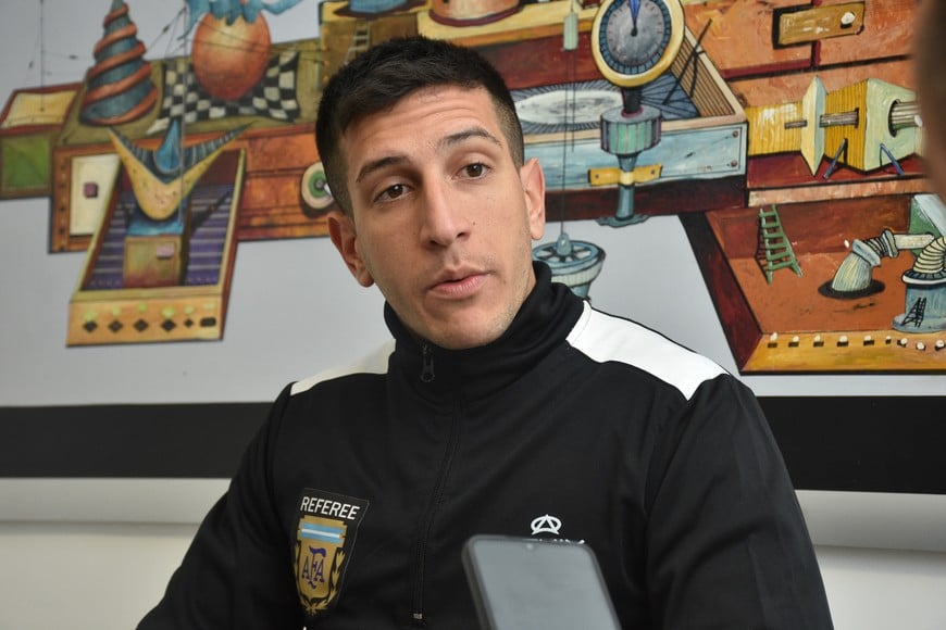 Maxi Manduca en una de sus visitas a El Litoral.