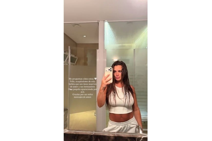 El mensaje de Homs a su comunidad, agradeciendo el cariño y contando cómo transita los primeros días con la recién nacida y la familia.