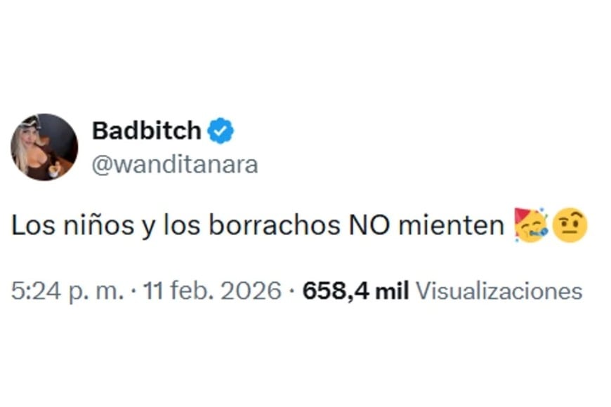 Los mensajes de Wanda tras el intento de contacto de Mauro.