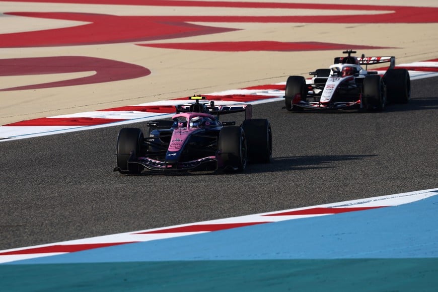 Formula One F1 - Pre Season Testing - Bahrain International Circuit, Sakhir, Bahrain - February 13, 2026
Alpine's Franco Colapinto and Haas' Esteban Ocon during pre season testing REUTERS/Jakub Porzycki