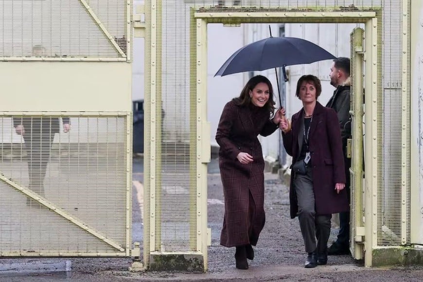 Kate Middleton entrando en la prisión en febrero del año pasado.