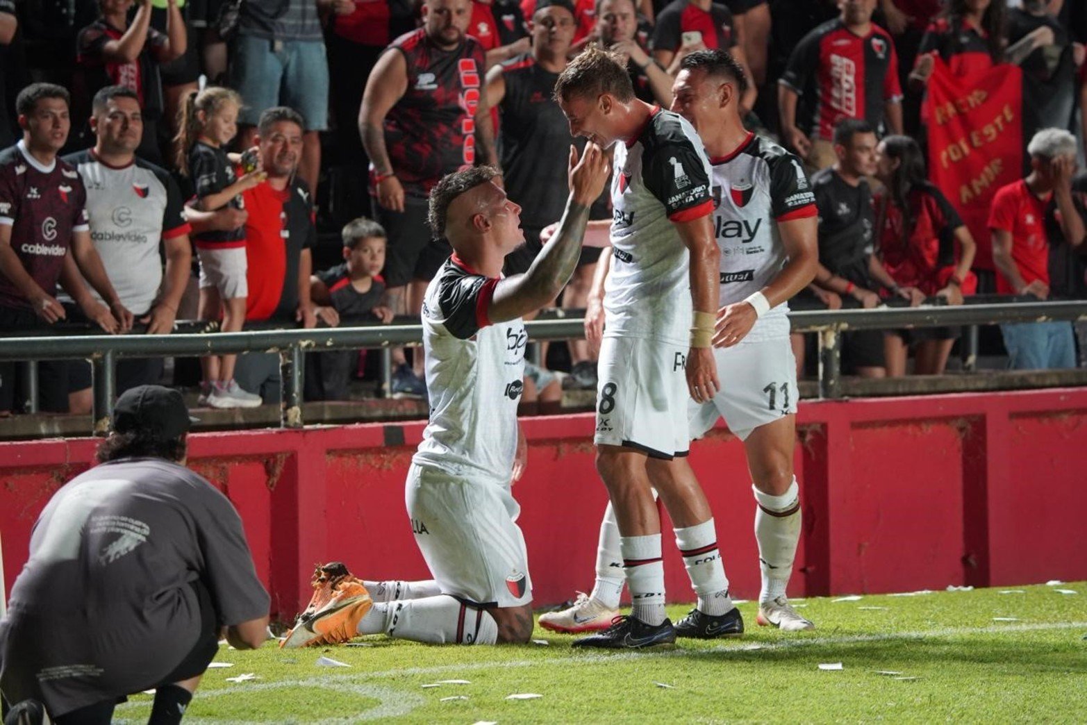 Gol de Alan Bonansea | Colón-Deportivo Madryn | Primera Nacional - Torneo Nacional | Estadio Brigadier López - Cementerio de Elefantes. Foto: Fernando Nicola