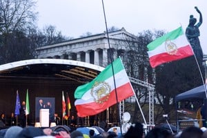 Multitudinaria protesta en Alemania exige la caída de la república islámica. Credito: REUTERS/Thilo Schmuelgen
