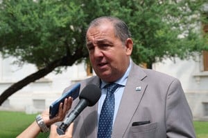 Poletti destacó la baja de la inseguridad. Gentileza Gobierno.