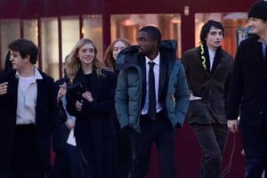 Finn Wolfhard, Gaten Matarazzo, Caleb McLaughlin, Sadie Sink, Natalia Dyer y Joe Keery.