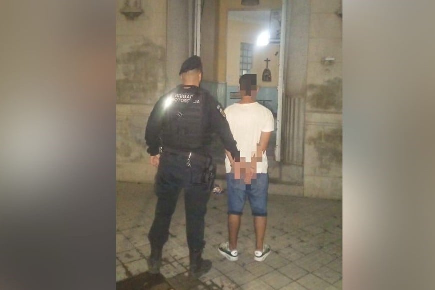 Detenido por intento de robo de materiales del cantero central de Aristóbulo del Valle
