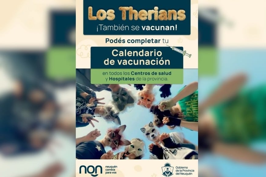 El posteo del Ministerio de Salud de Neuquén vinculado con los therians.