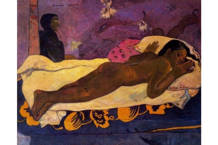 "El espíritu de los muertos observa" de Gauguin. Foto: Colección Conger Goodyear