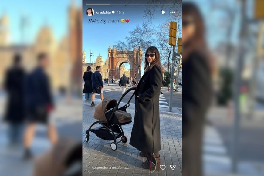 La actriz publicó en su cuenta de Instagram la primera imagen junto a Dante.