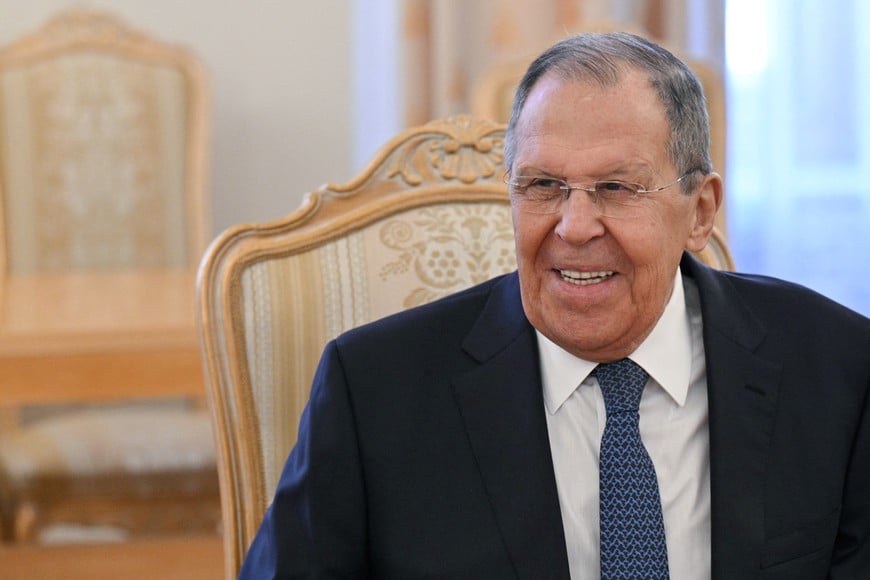 Russia's Foreign Minister Sergei Lavrov attends a meeting with Cuba's Foreign Minister Bruno Rodriguez in Moscow, Russia February 18, 2026. Hector Retamal/Pool via REUTERS