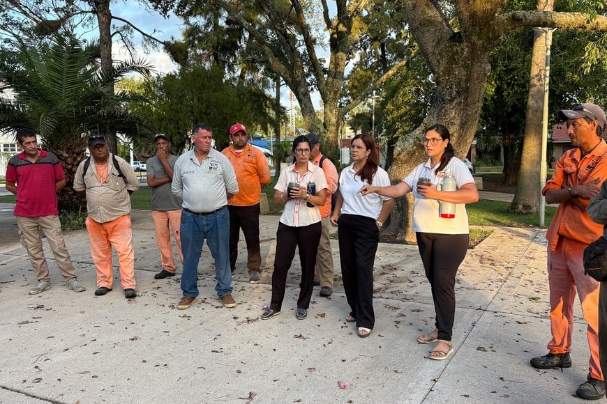 Delegados intercambian opiniones durante la jornada.