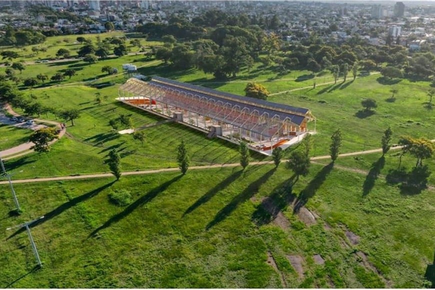 Render 5. Proyección digital aérea de la intervención urbanística. Crédito: Gentileza