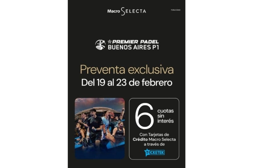 Las ofertas de entradas de Banco Macro.