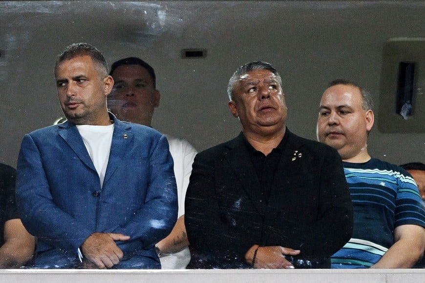 Soccer Football - Recopa Sudamericana - Final - First Leg - Lanus v Flamengo - Estadio Ciudad de Lanus, Lanus, Argentina - February 19, 2026
Argentine Football Association president Claudio Tapia before the match REUTERS/Rodrigo Valle
