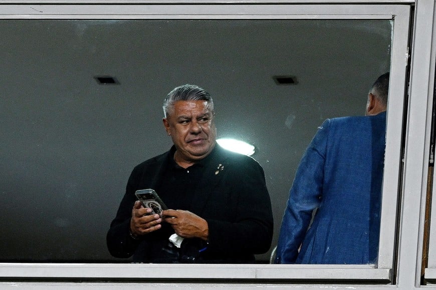 Soccer Football - Recopa Sudamericana - Final - First Leg - Lanus v Flamengo - Estadio Ciudad de Lanus, Lanus, Argentina - February 19, 2026
Argentine Football Association president Claudio Tapia before the match REUTERS/Rodrigo Valle