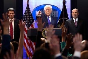 Trump se declaró "profundamente decepcionado" por la sentencia del Supremo de bloquear sus aranceles. Foto: REUTERS / Kevin Lamarque.