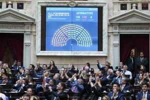 El momento de la votación en general. Crédito: Diputados