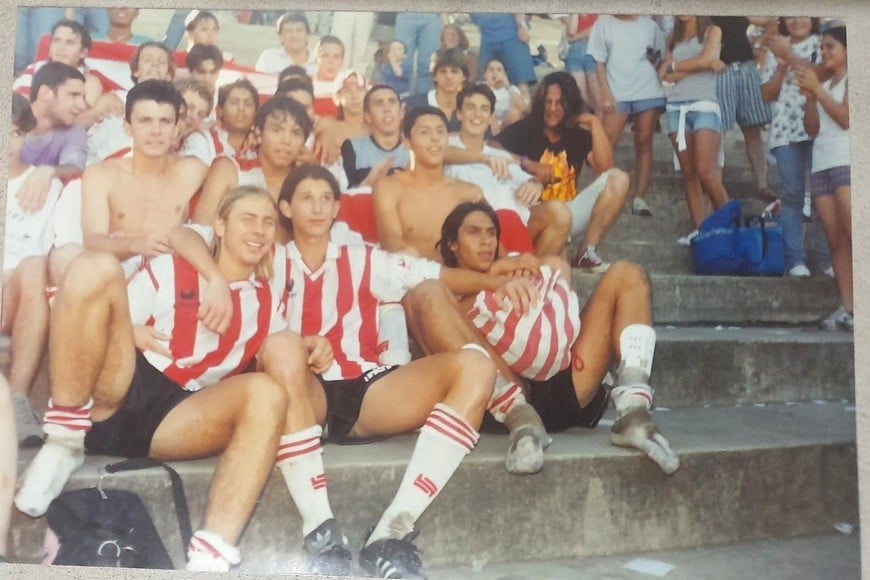Leandro Birollo, vistiendo la camiseta de Unión de Santa Fe. Gentileza.