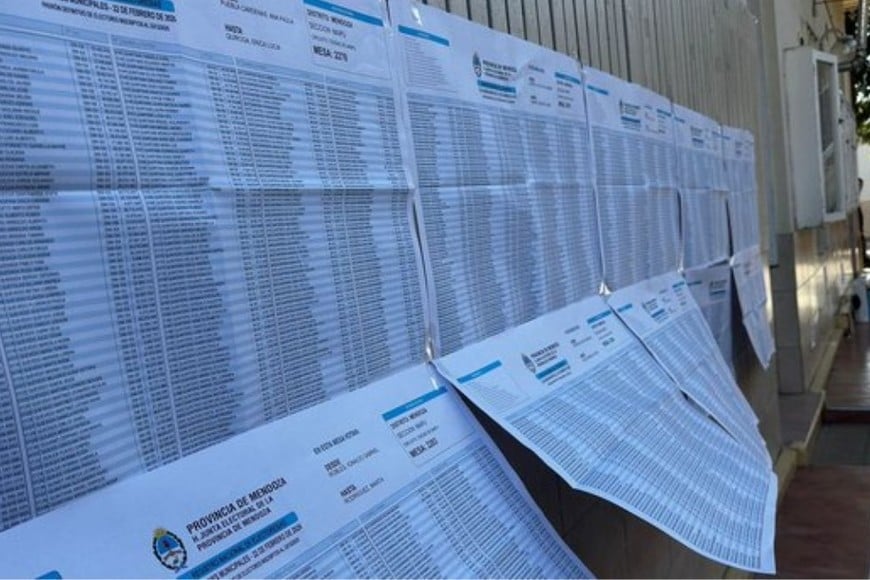 Imagen ilustrativa. Padrón electoral en Mendoza. Crédito: Gentileza MDZ