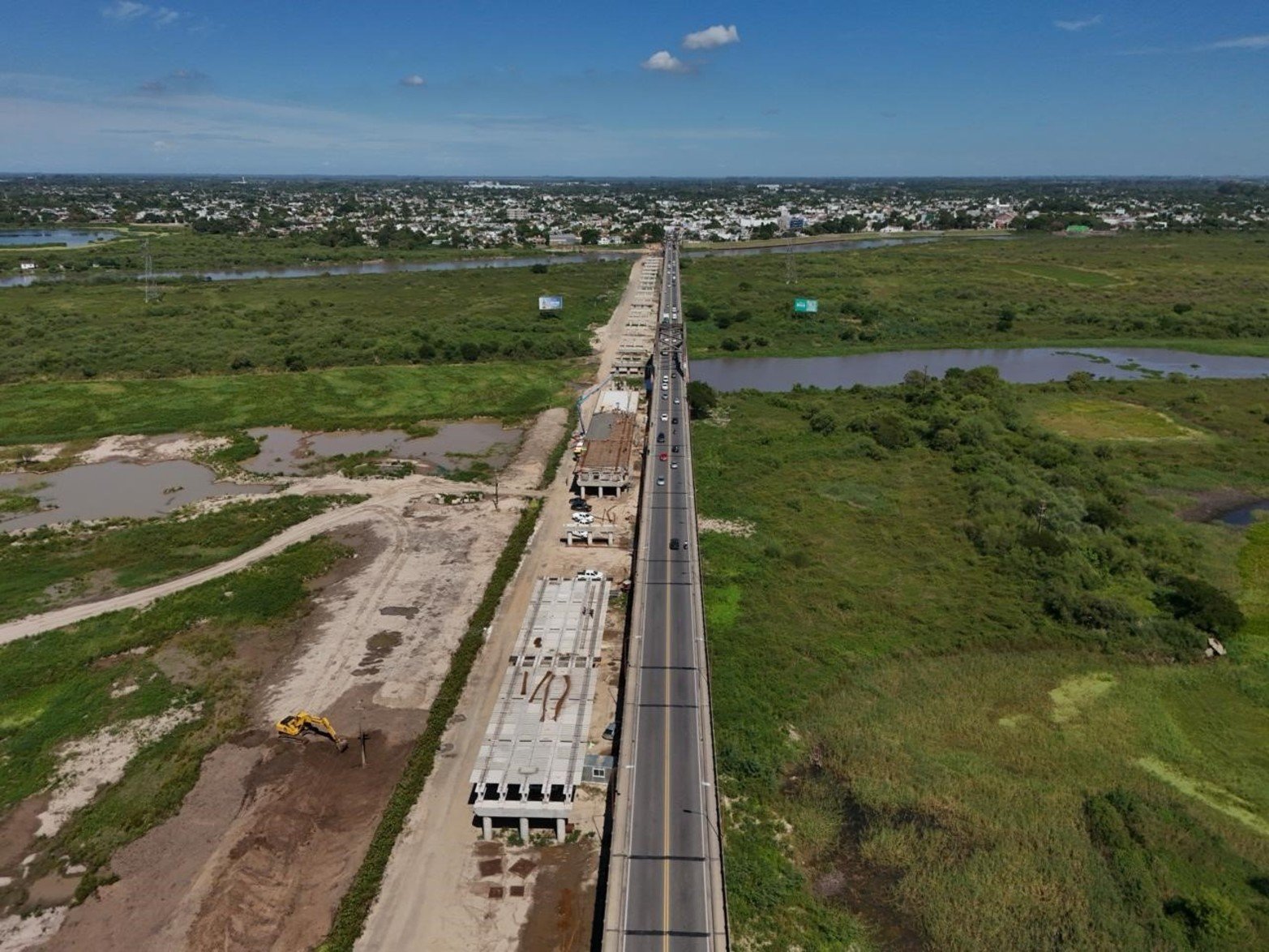 Desde el drone de El Litoral: así avanza el nuevo Puente Carretero