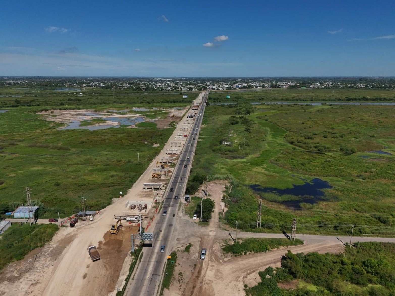 Desde el drone de El Litoral: así avanza el nuevo Puente Carretero