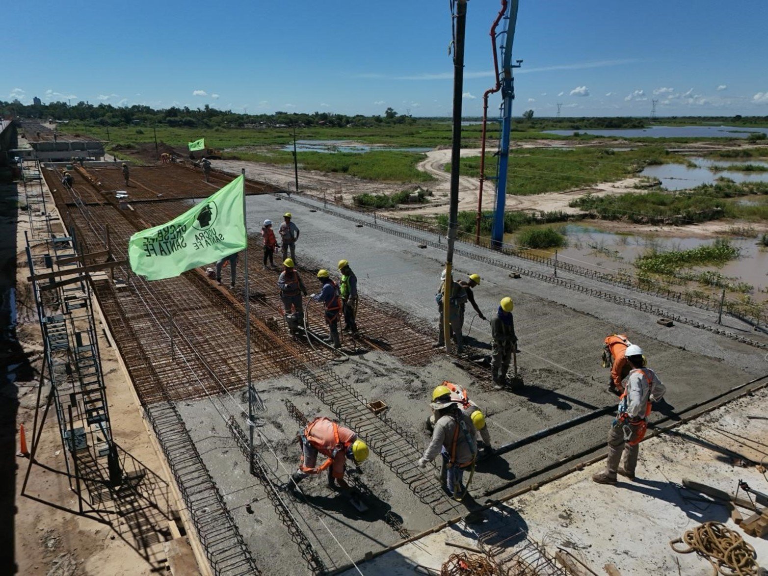 Desde el drone de El Litoral: así avanza el nuevo Puente Carretero