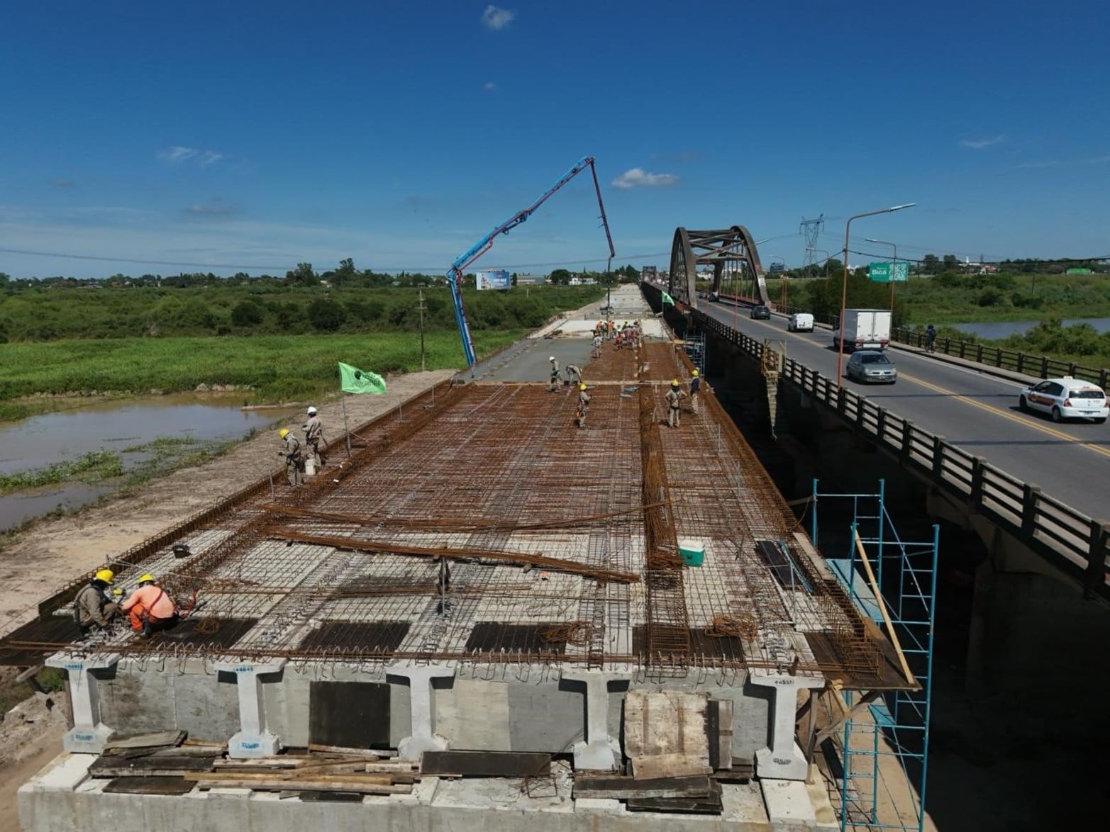 Desde el drone de El Litoral: así avanza el nuevo Puente Carretero