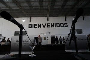 “Bienvenidos”. En 2018, el Concejo sesionó en barrio Transporte. Crédito: Archivo Pablo Aguirre