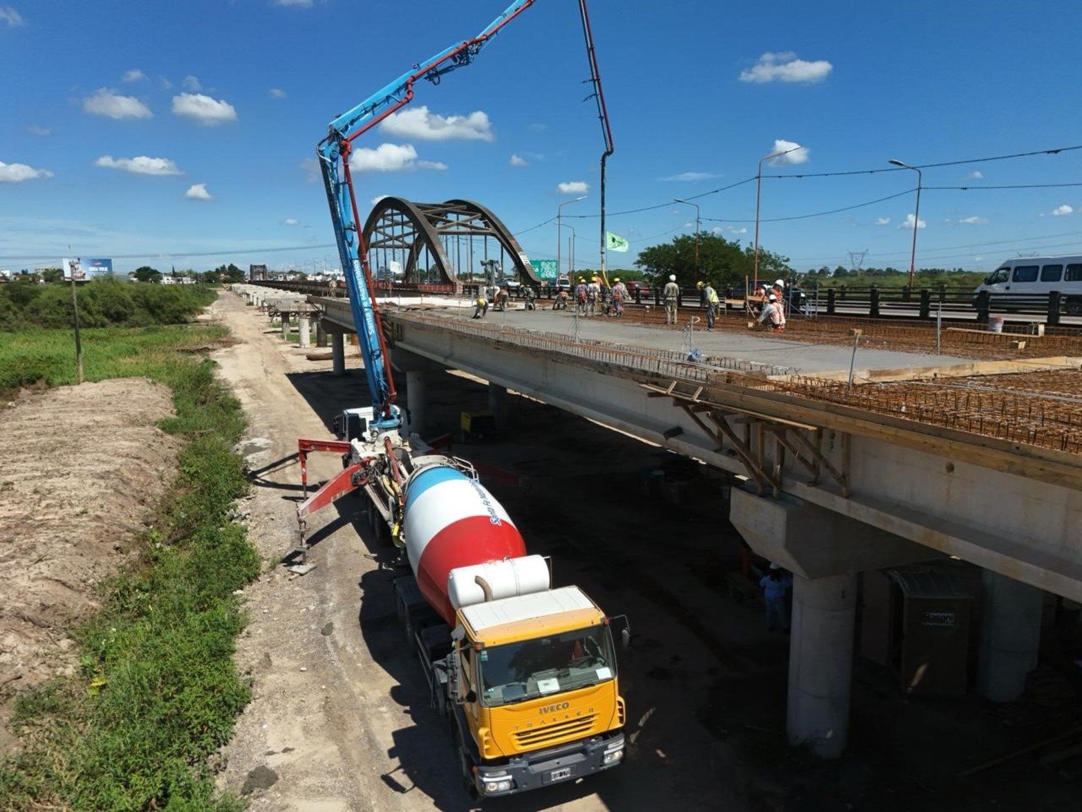 Desde el drone de El Litoral: así avanza el nuevo Puente Carretero