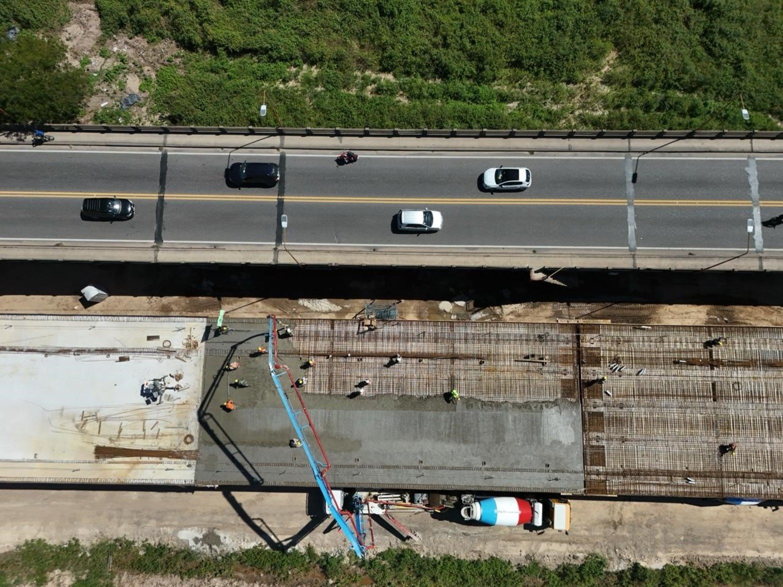 Desde el drone de El Litoral: así avanza el nuevo Puente Carretero