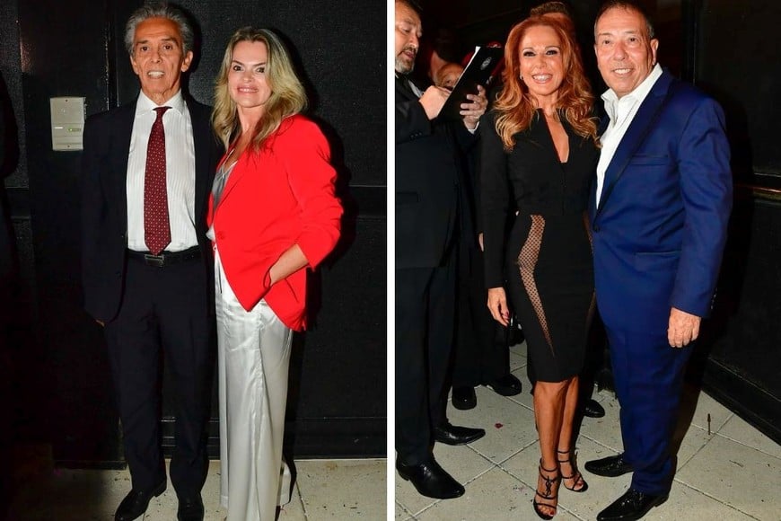 El cantante Jairo y su pareja, Laura Bonfante, yIliana Calabró y Alejandro Veroutis.