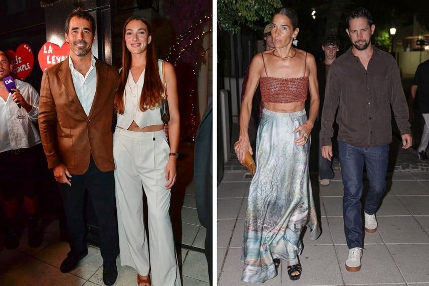 Nacho Viale y Lucía Pedraza, y Juana Viale y Yago Lange.