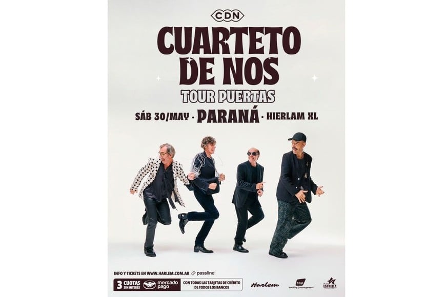 Las entradas se podrán adquirir a partir de este miércoles 25 de febrero a las 12 hs.