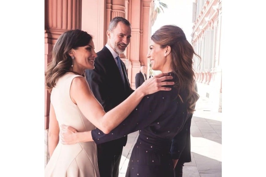 La visita de los reyes a la Casa Rosada.
