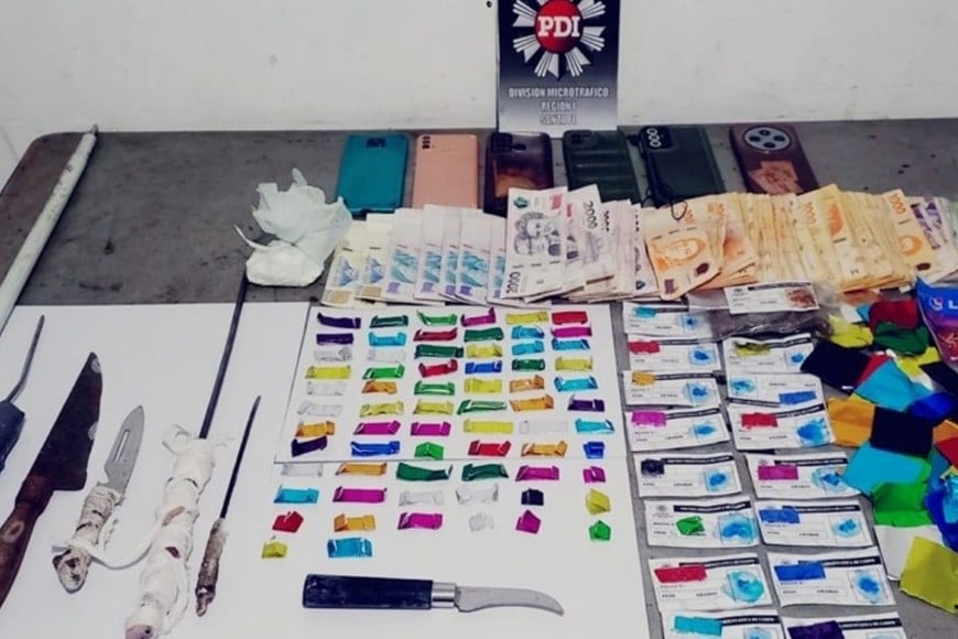 Allanamiento por microtráfico en barrio Coronel Dorrego. Foto: Gentileza