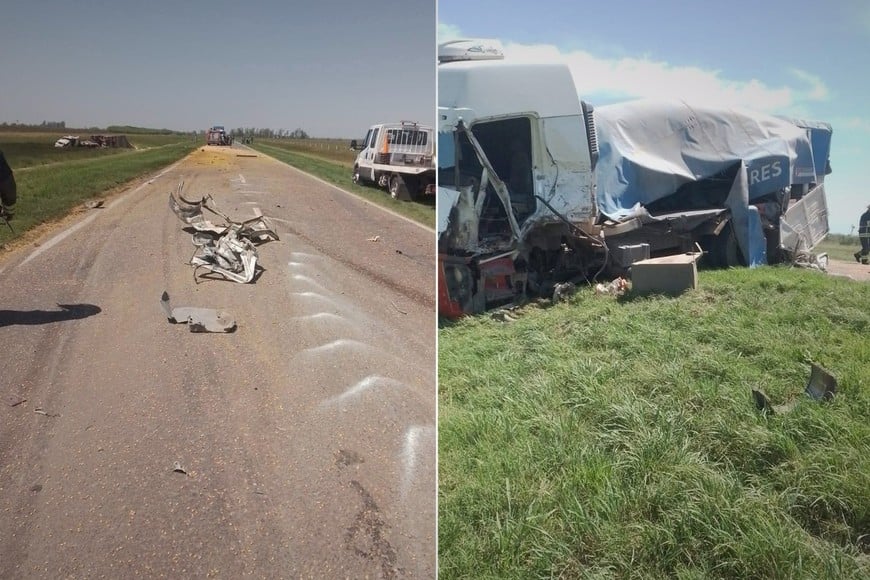 Dos camiones chocaron de frente en la Ruta Nacional 34: hay heridos y el tránsito permanece cortado