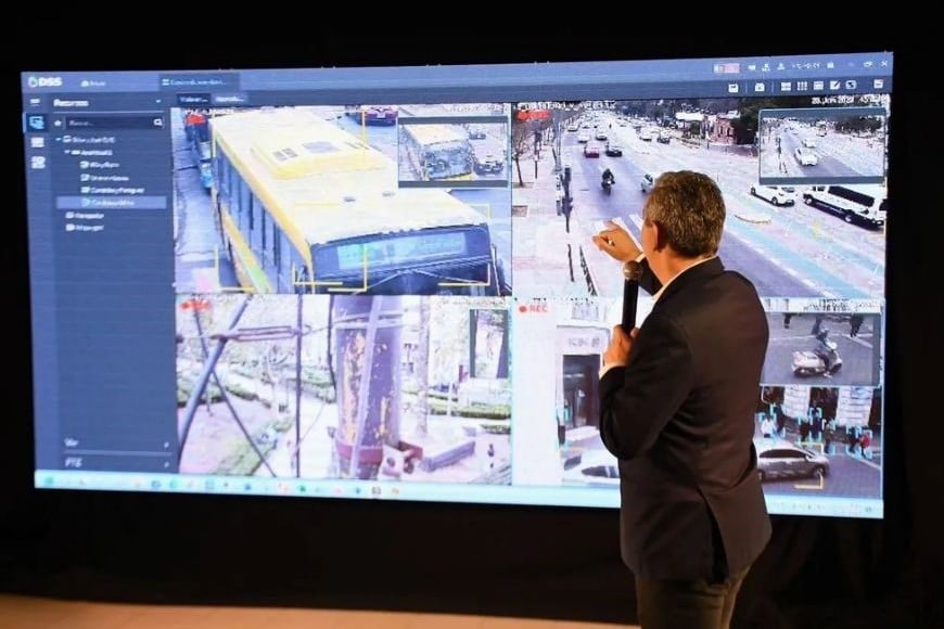 Cámaras de vigilancia con inteligencia artificial. Foto: archivo