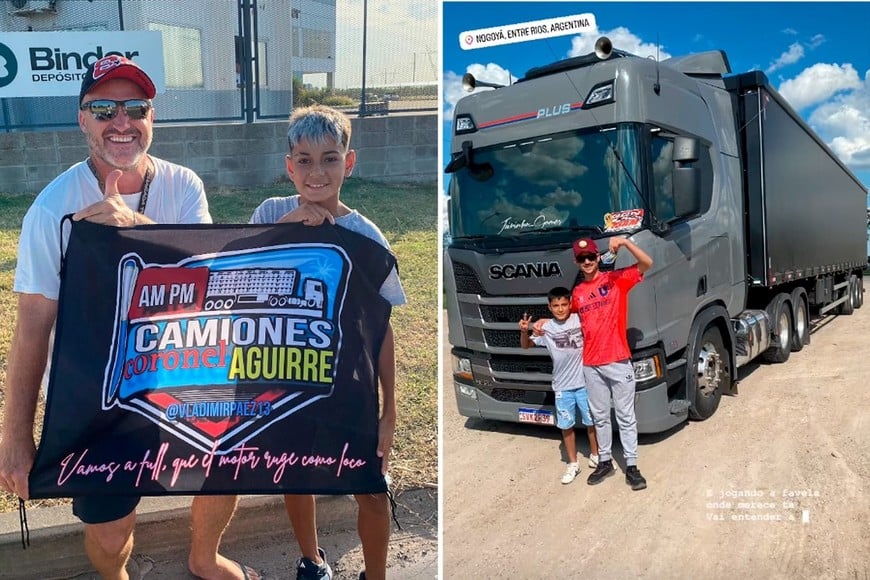 Vladimir, el creador de contenido santafesino que se ganó el amor de los camioneros.