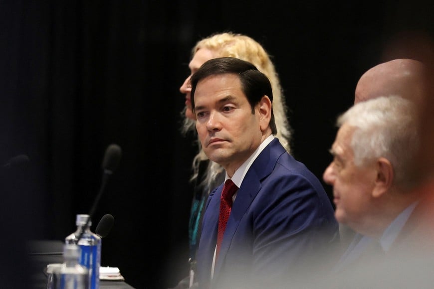 U.S. Secretary of State Marco Rubio attends a Caribbean Community (CARICOM) plenary session in Basseterre, Saint Kitts and Nevis, February 25, 2026. REUTERS/Jonathan Ernst/Pool