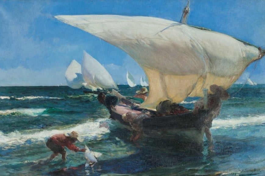 "En la costa valenciana". Foto: Museo Nacional de Bellas Artes