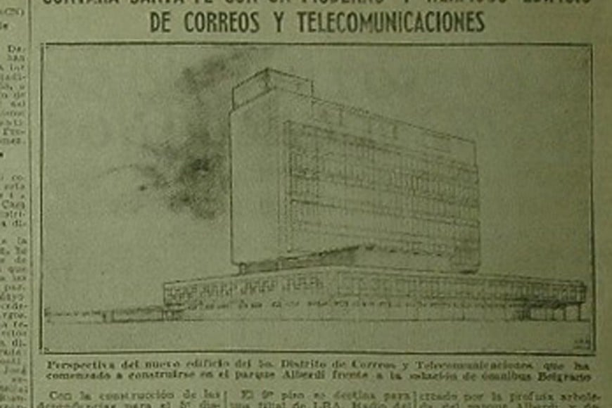 Así contaba El Litoral la creación del edificio que hoy es histórico. Archivo.