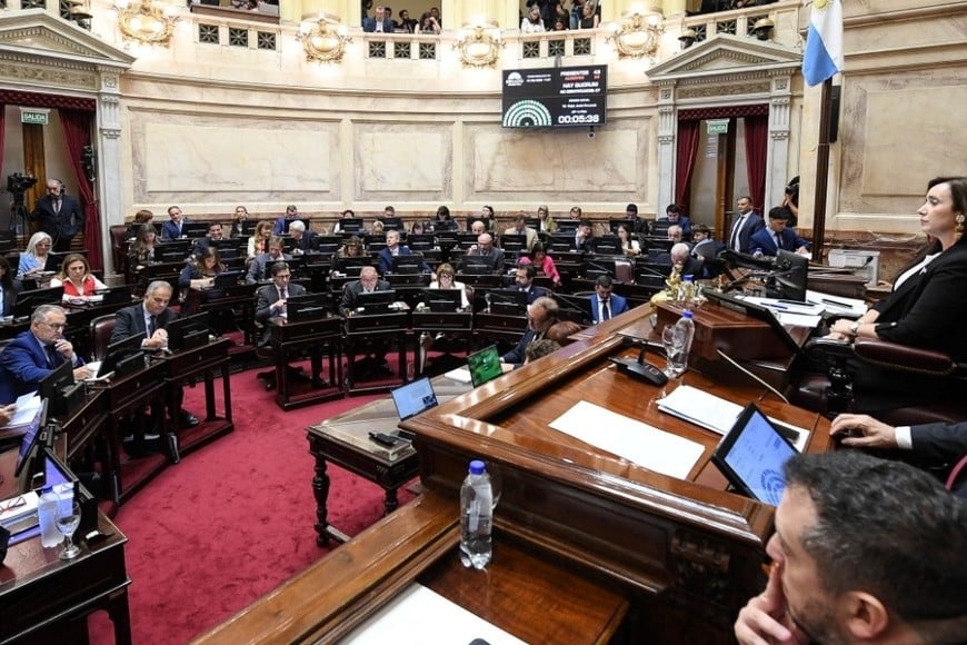 Sesión Senado de la Nación. Recinto Senadores.